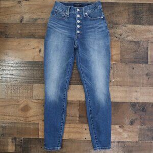 Lucky Brand Bridgette High Rise Skinny Ankle Jeans Button Fly Women's Size 4/27